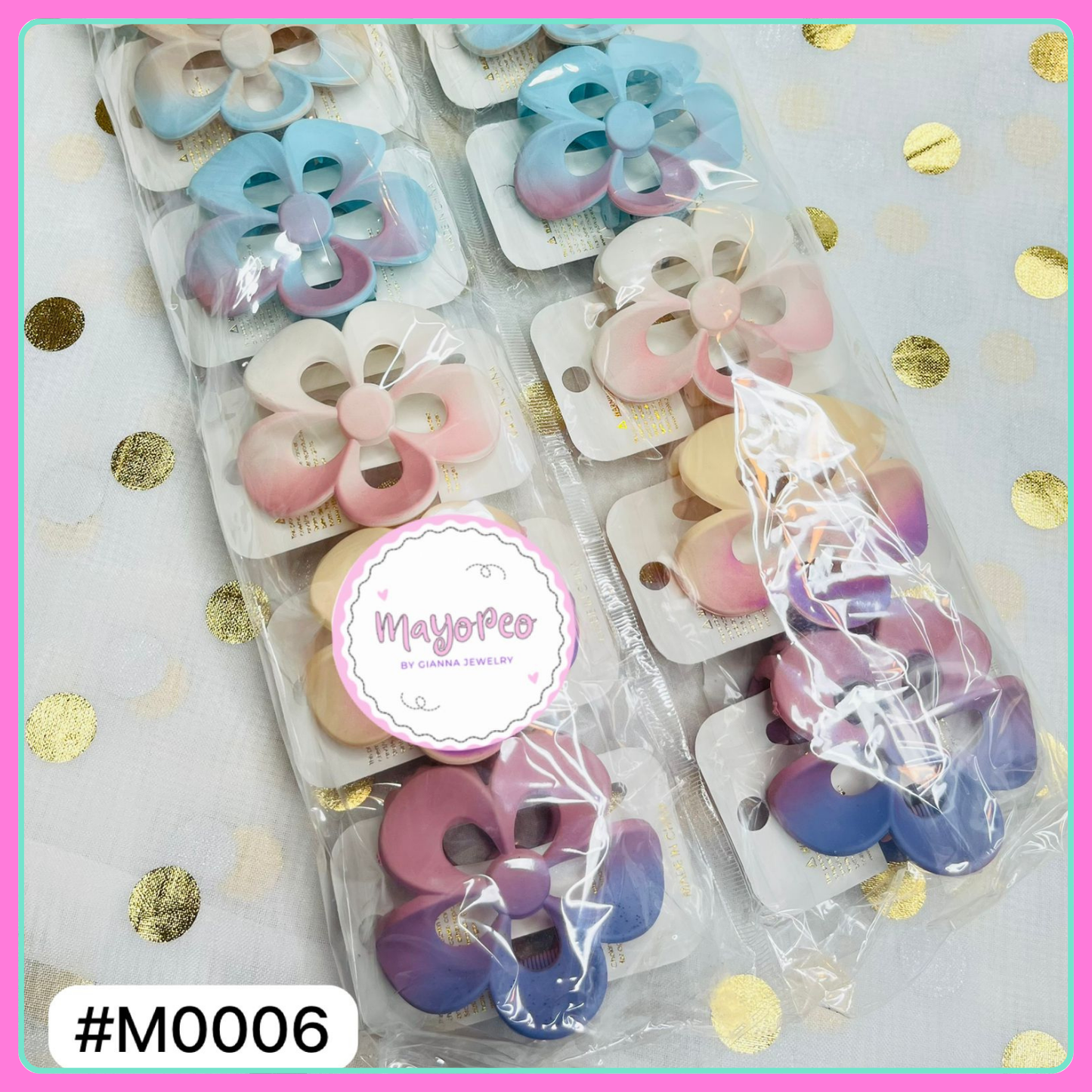 Pinches estilo flor M0006