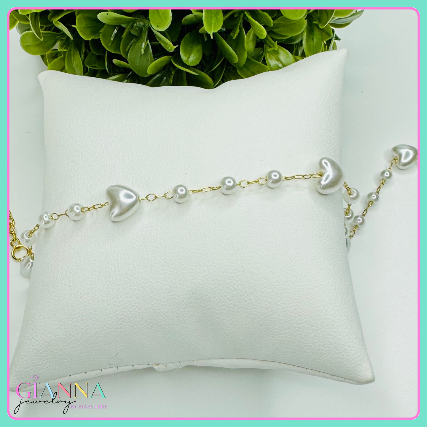 Pearl Heart Bracelet