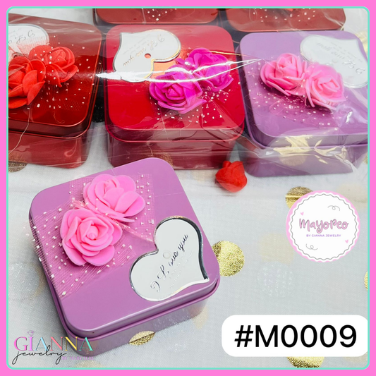 Cajas pequeñas de Flor y Corazón M0009