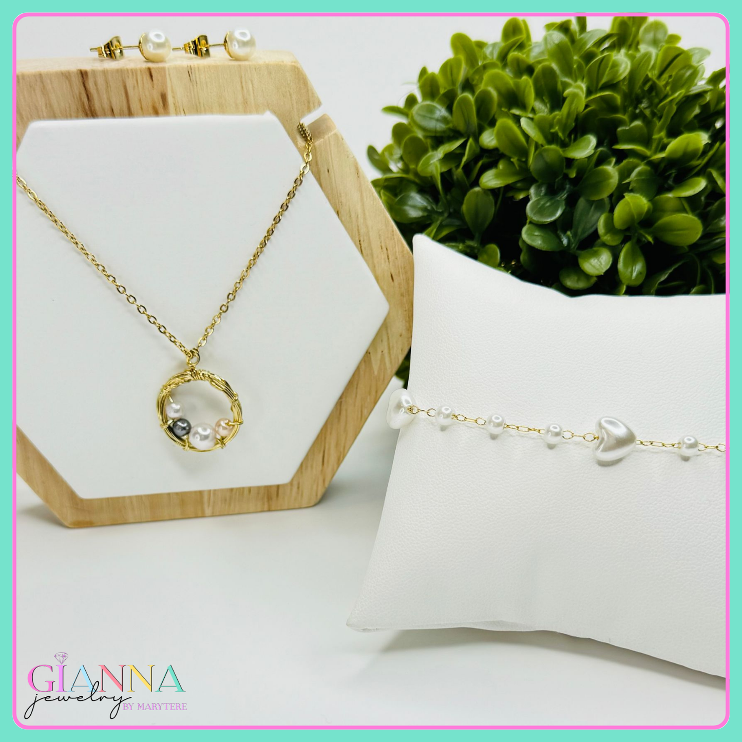 Multi-Color Pearl Jewelry Set