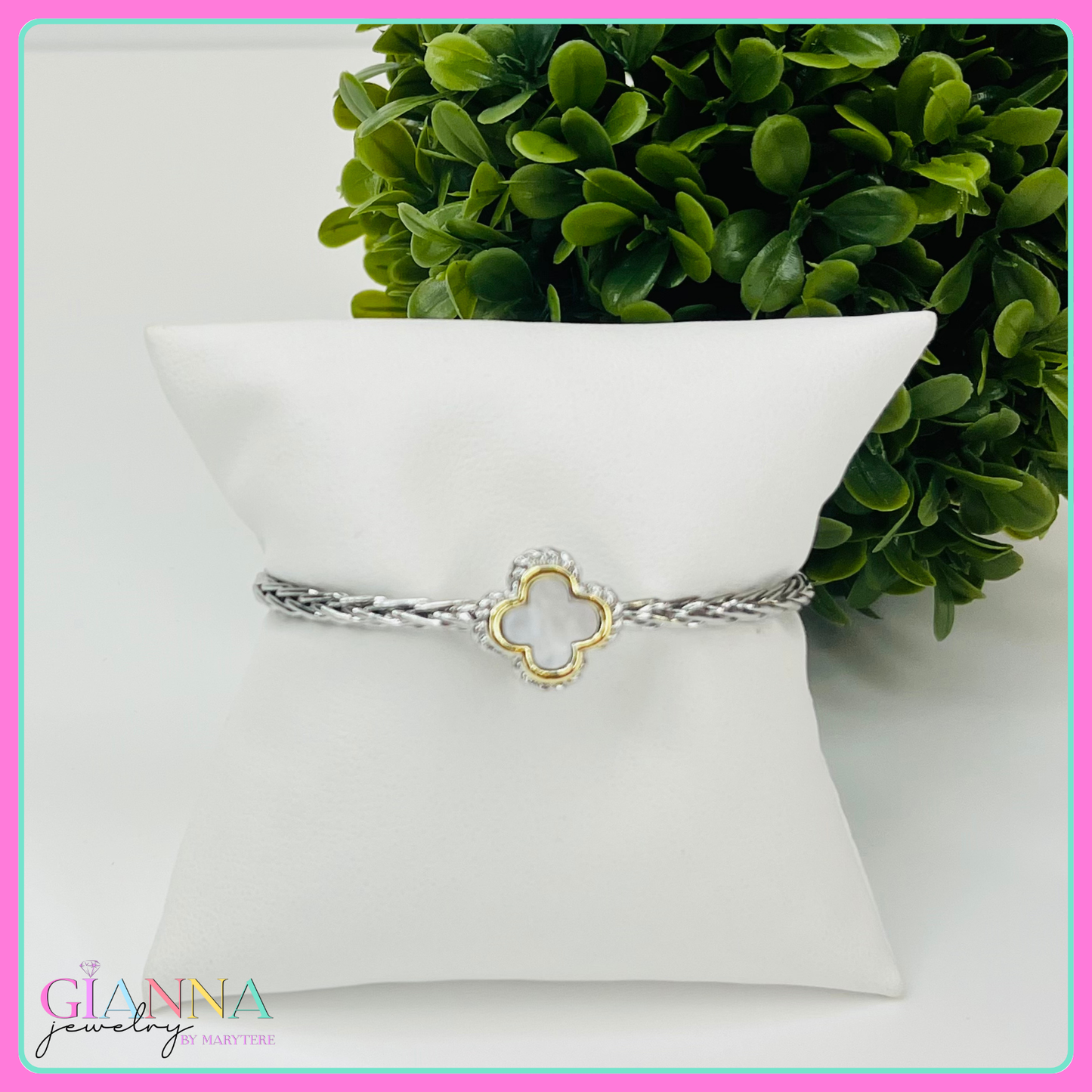 Pulsera de Trébol de Nácar