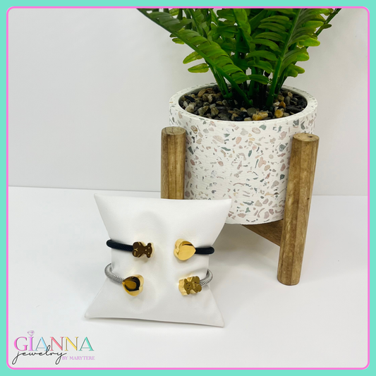 Pulseras Oso Corazón