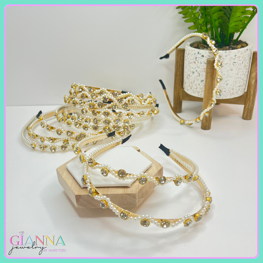 Diademas Perlas