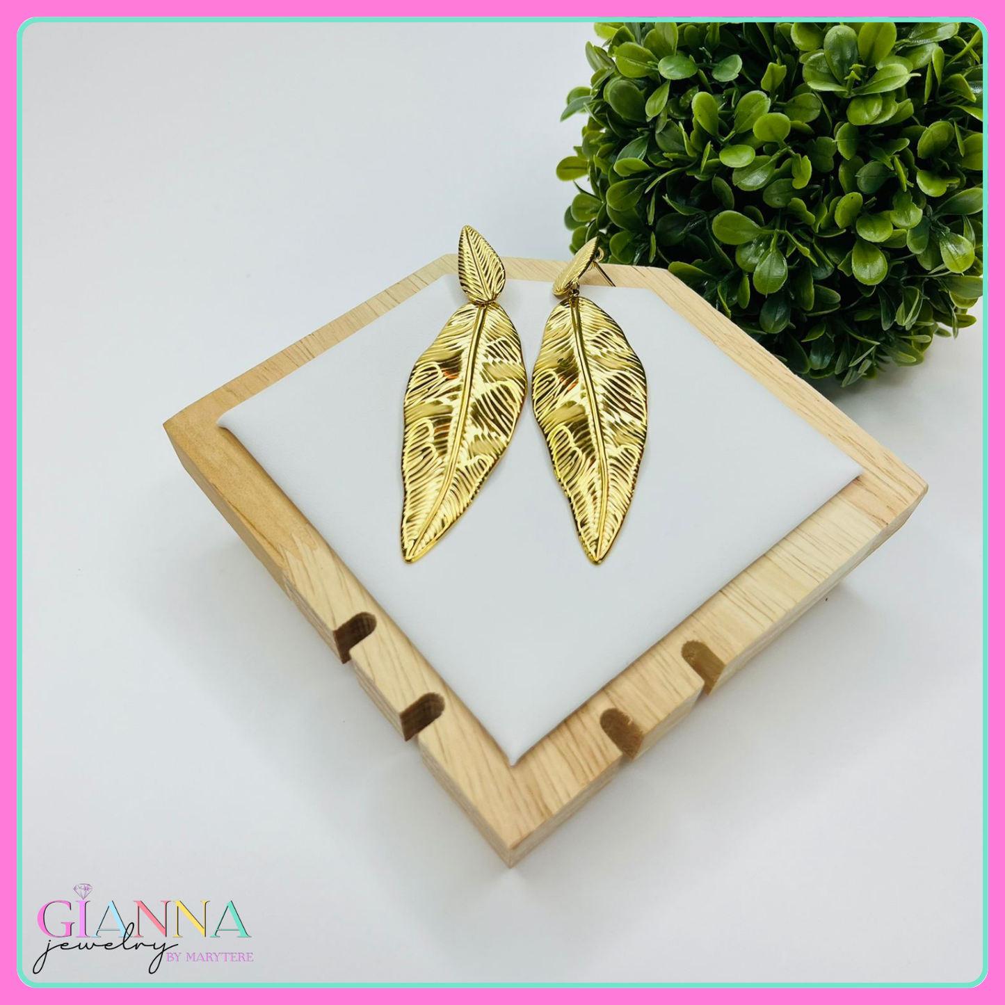 Leaf-Shaped Earrings