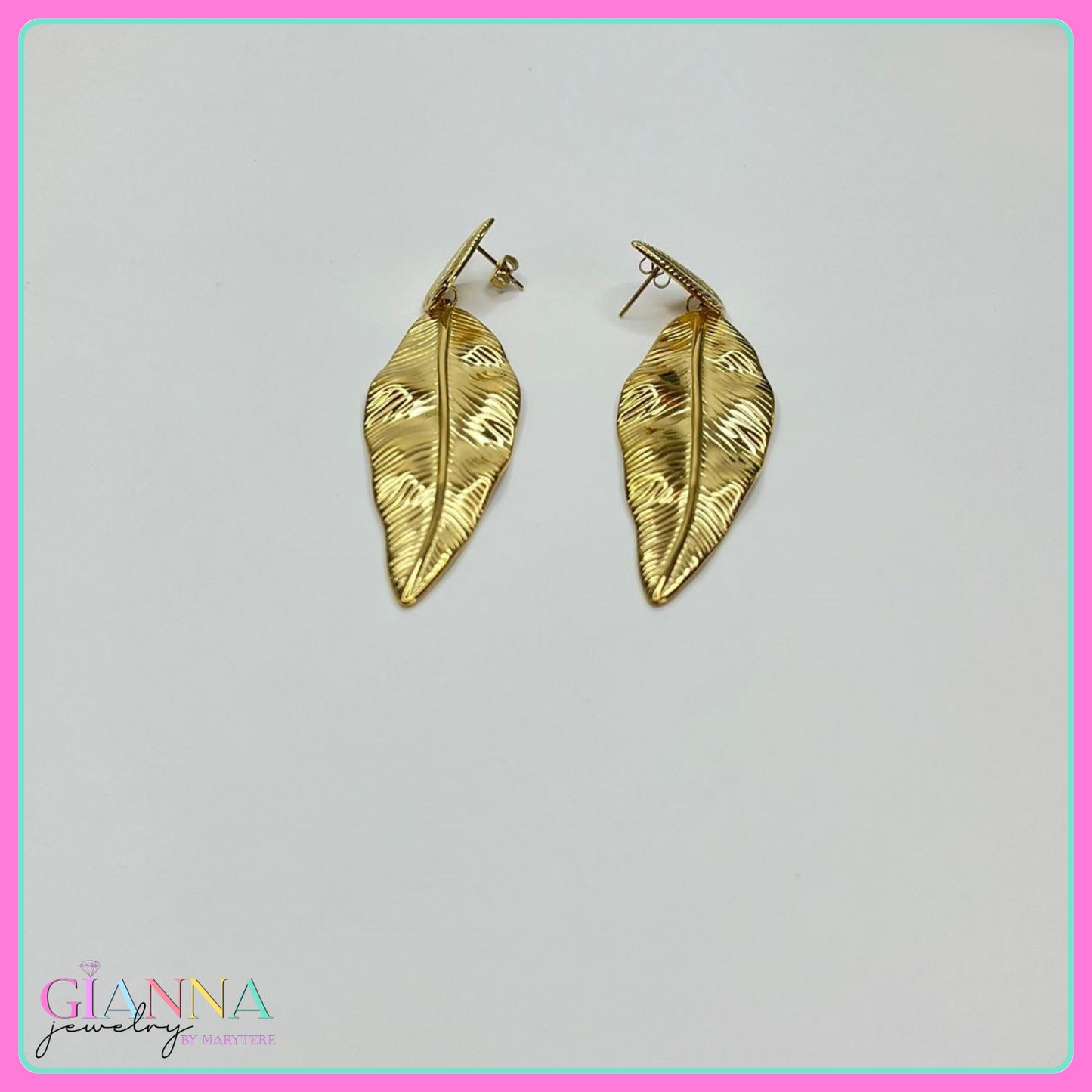 Leaf-Shaped Earrings