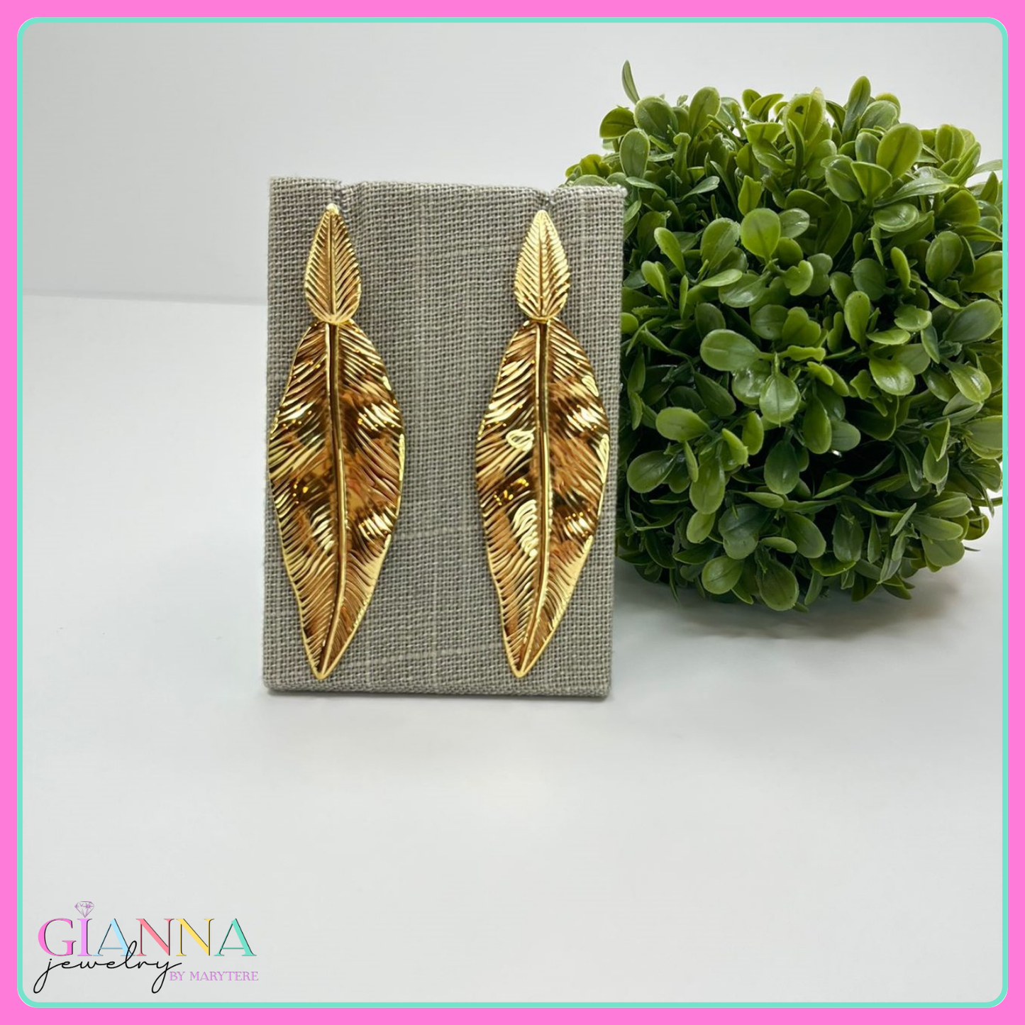 Leaf-Shaped Earrings