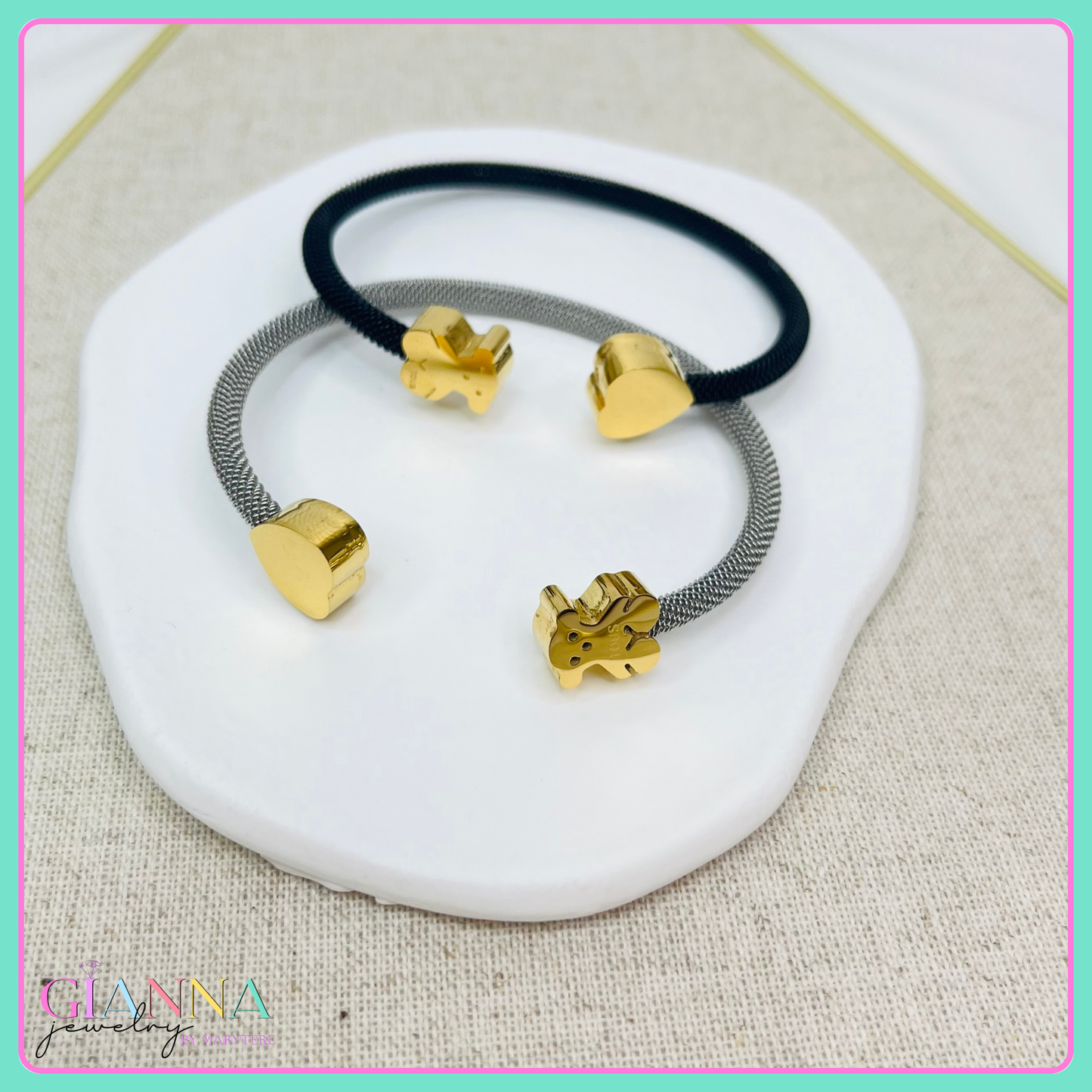 Pulseras Oso Corazón