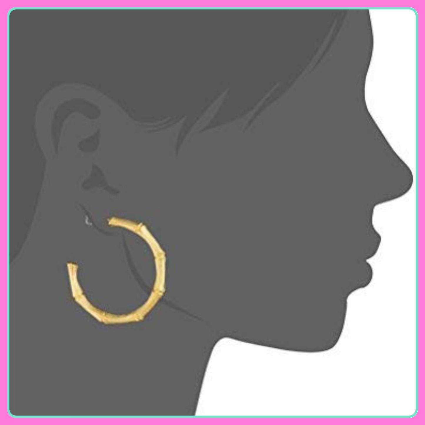 Bamboo Hoop Earrings M0037