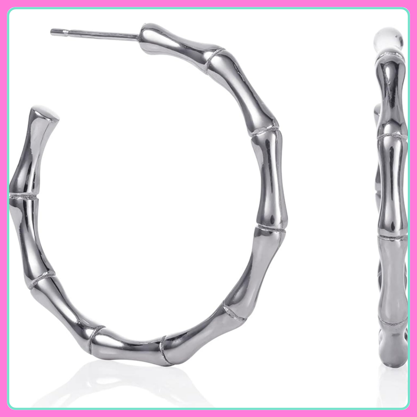 Bamboo Hoop Earrings M0037
