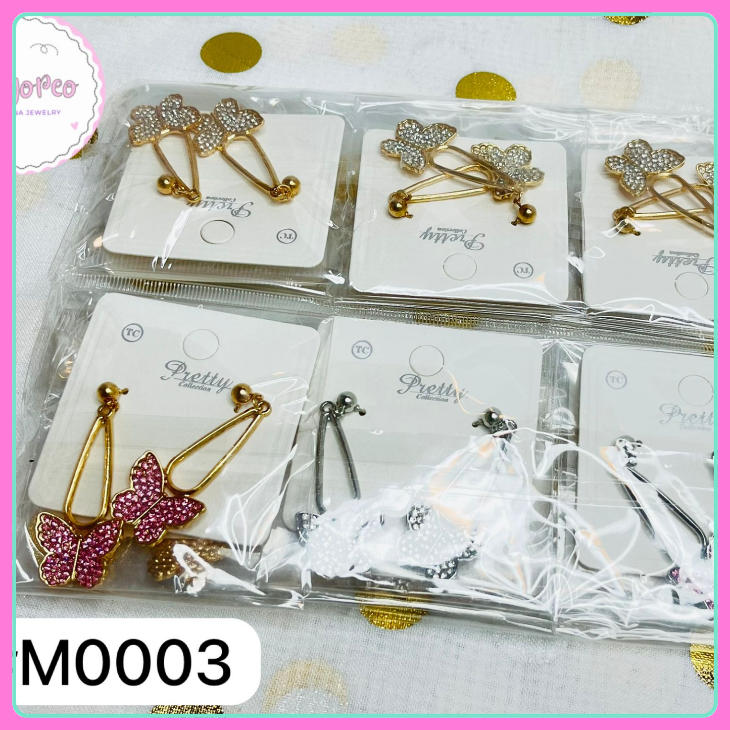 Aretes Mariposa M0003