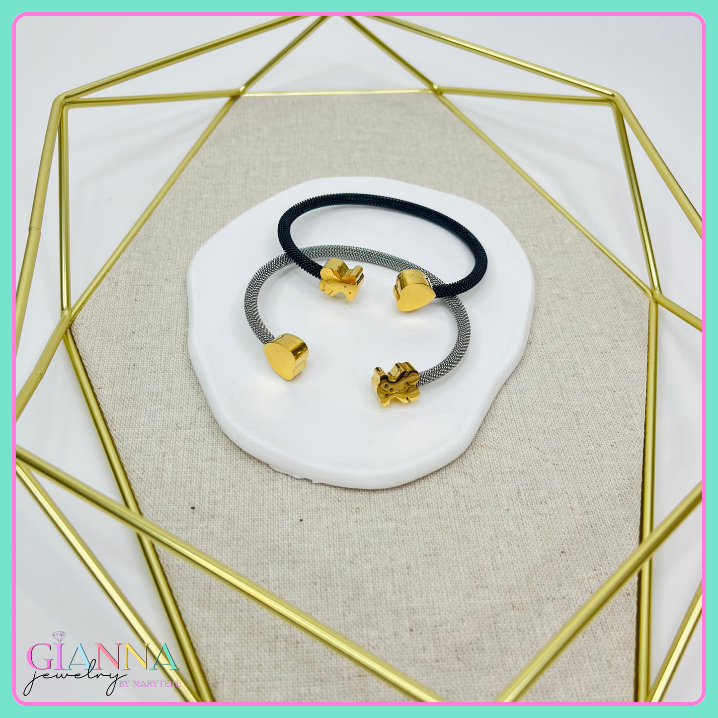 Pulseras Oso Corazón